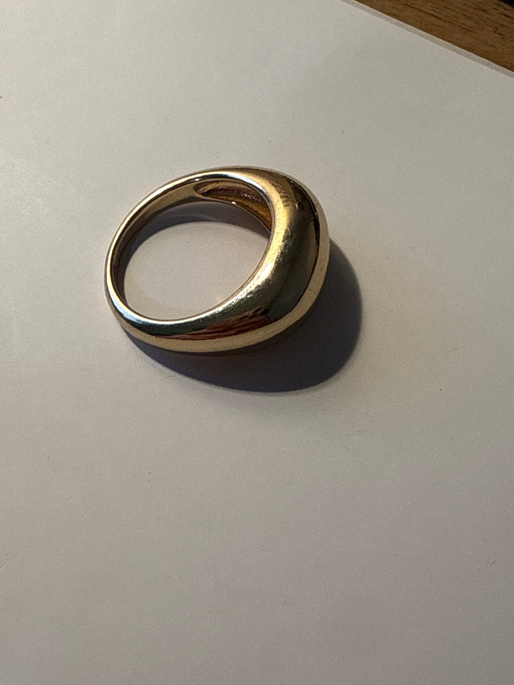 Gold dome ring