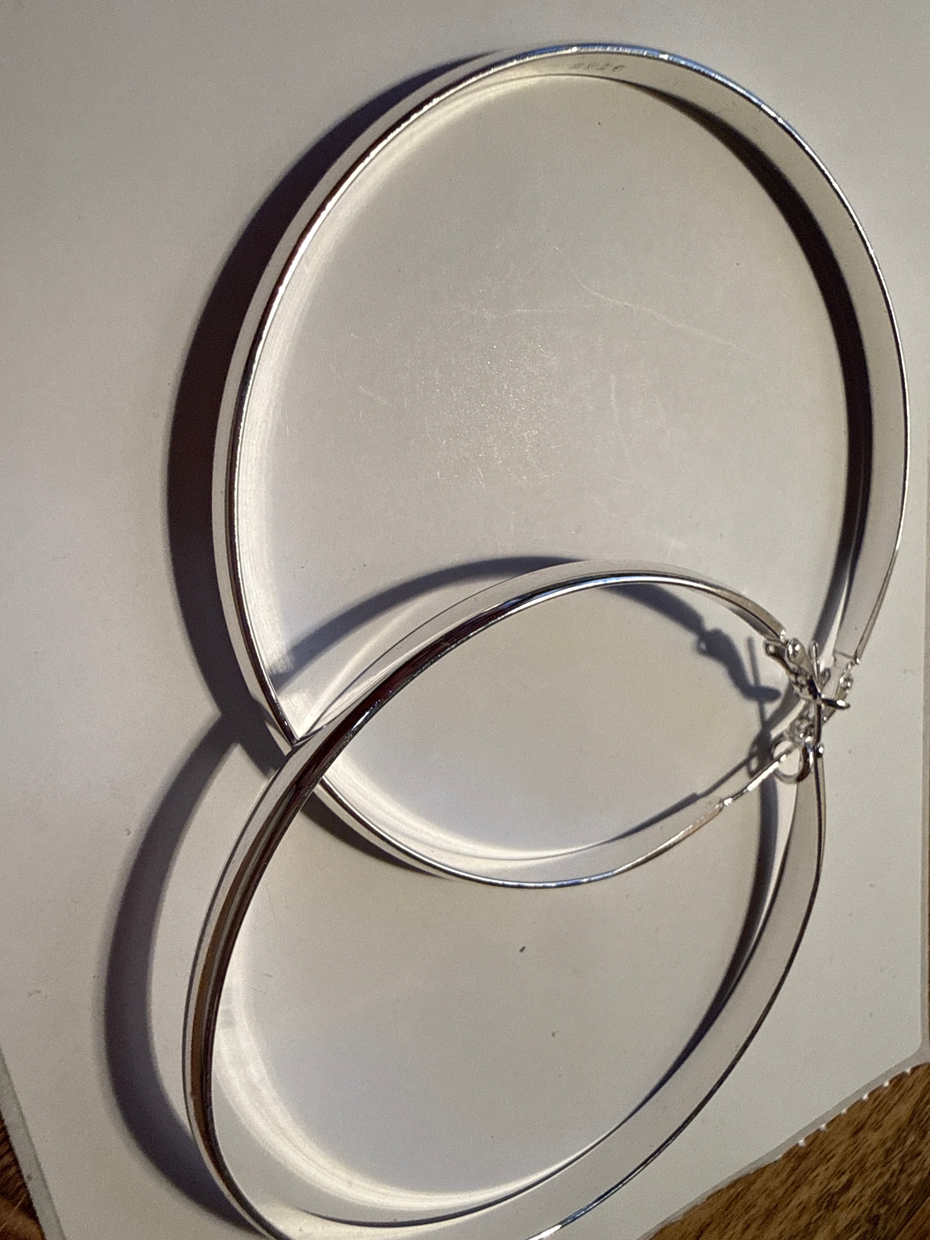 Silver hoops