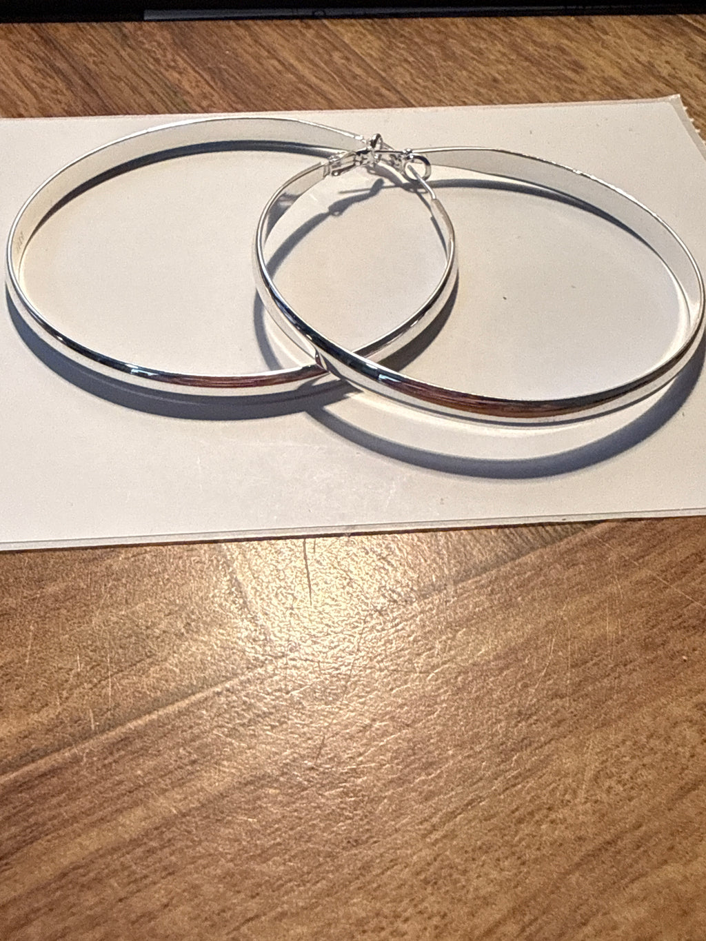 Silver hoops