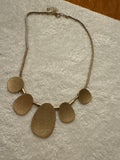 Metal coin and pendant necklace ￼