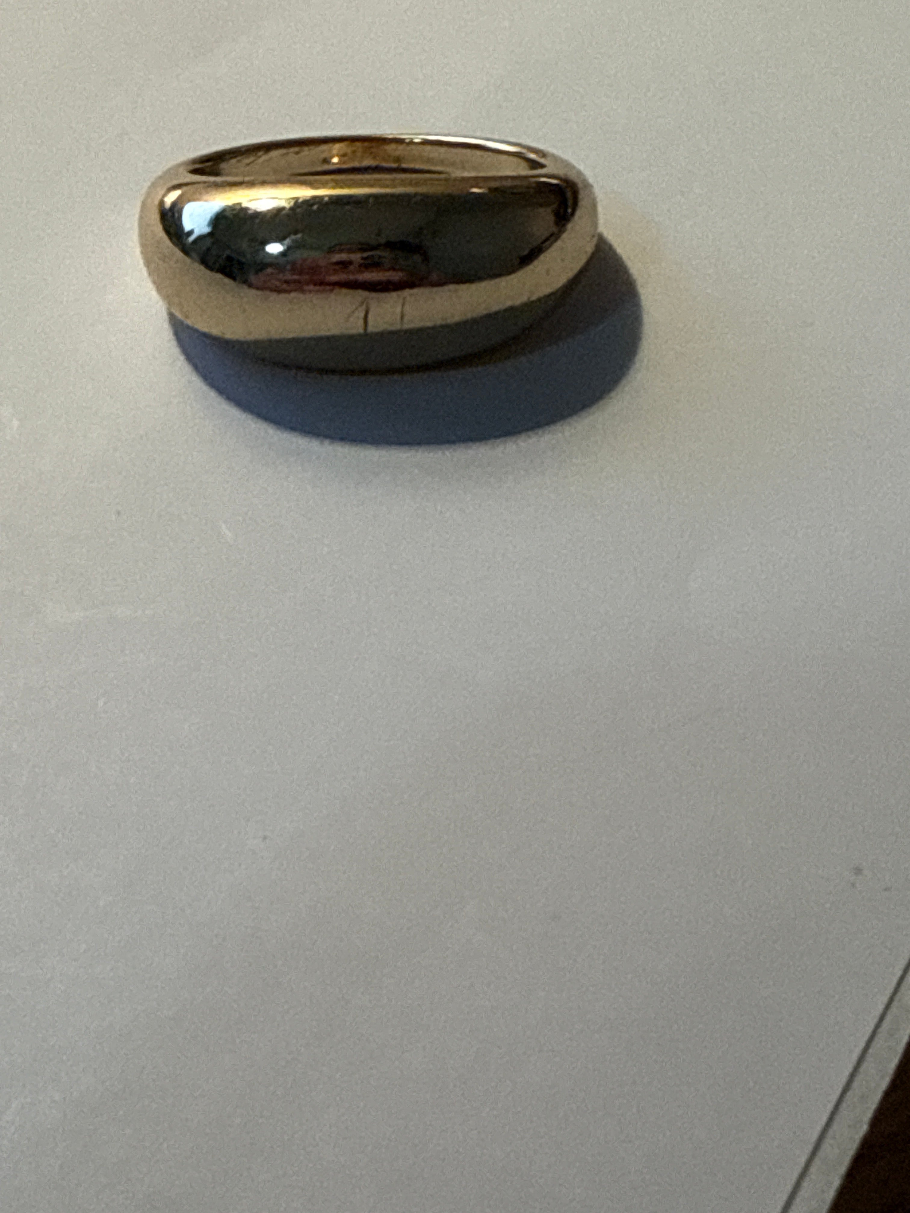 Gold dome ring