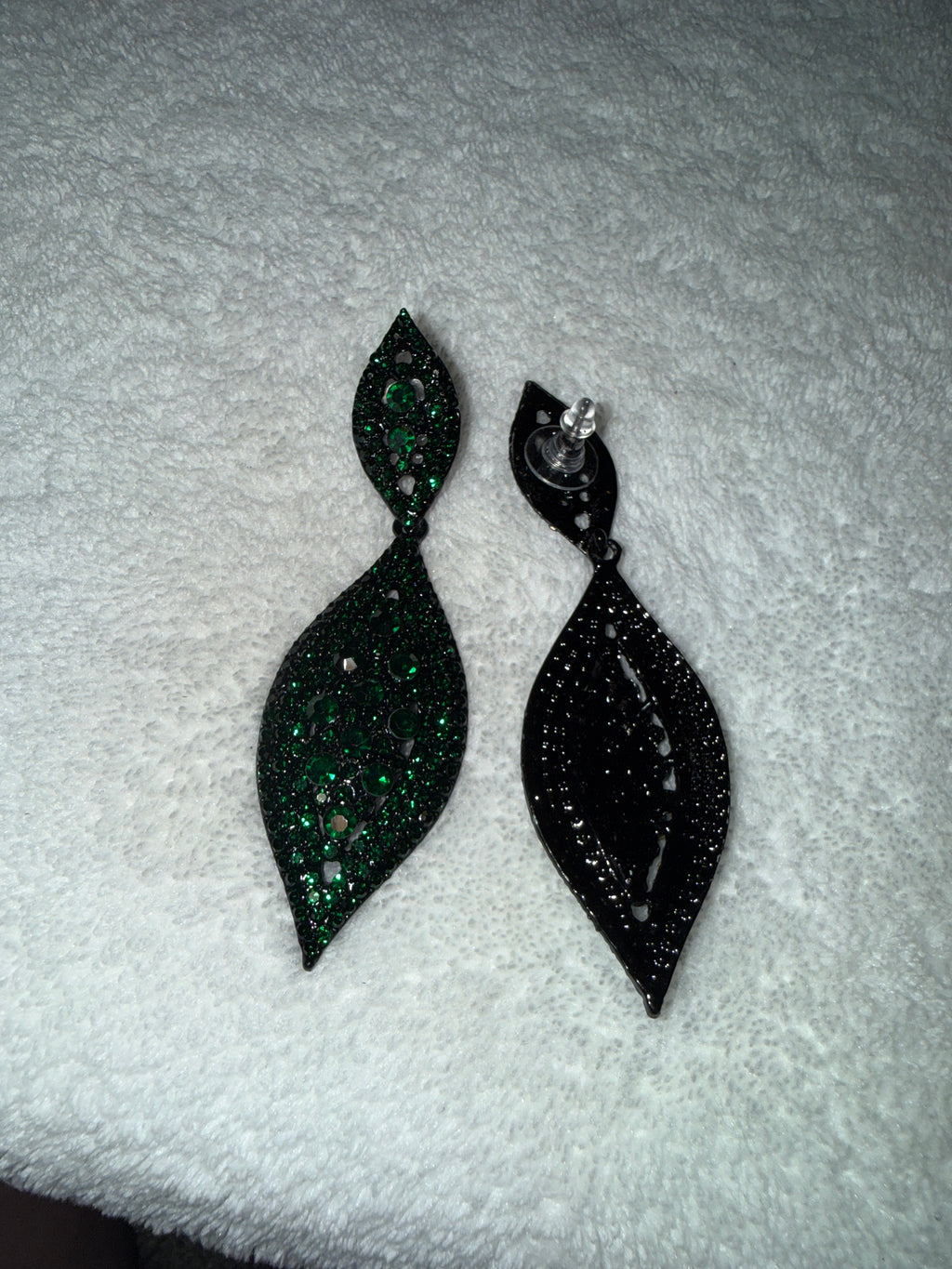 Dark emerald green Earrings