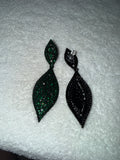 Dark emerald green Earrings