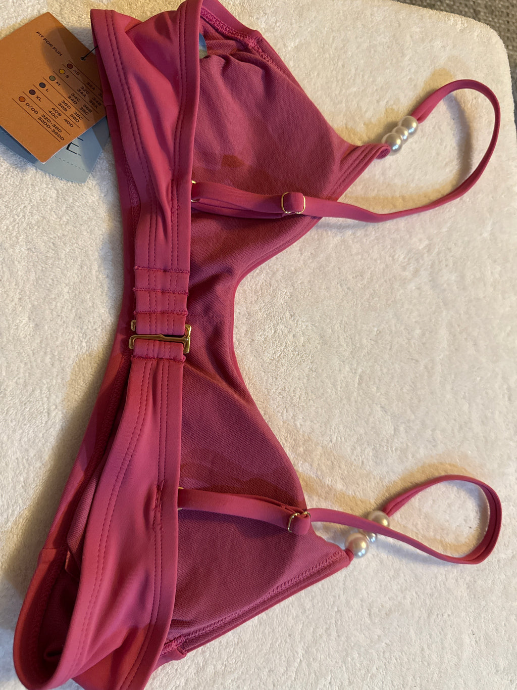Hot pink bikini top