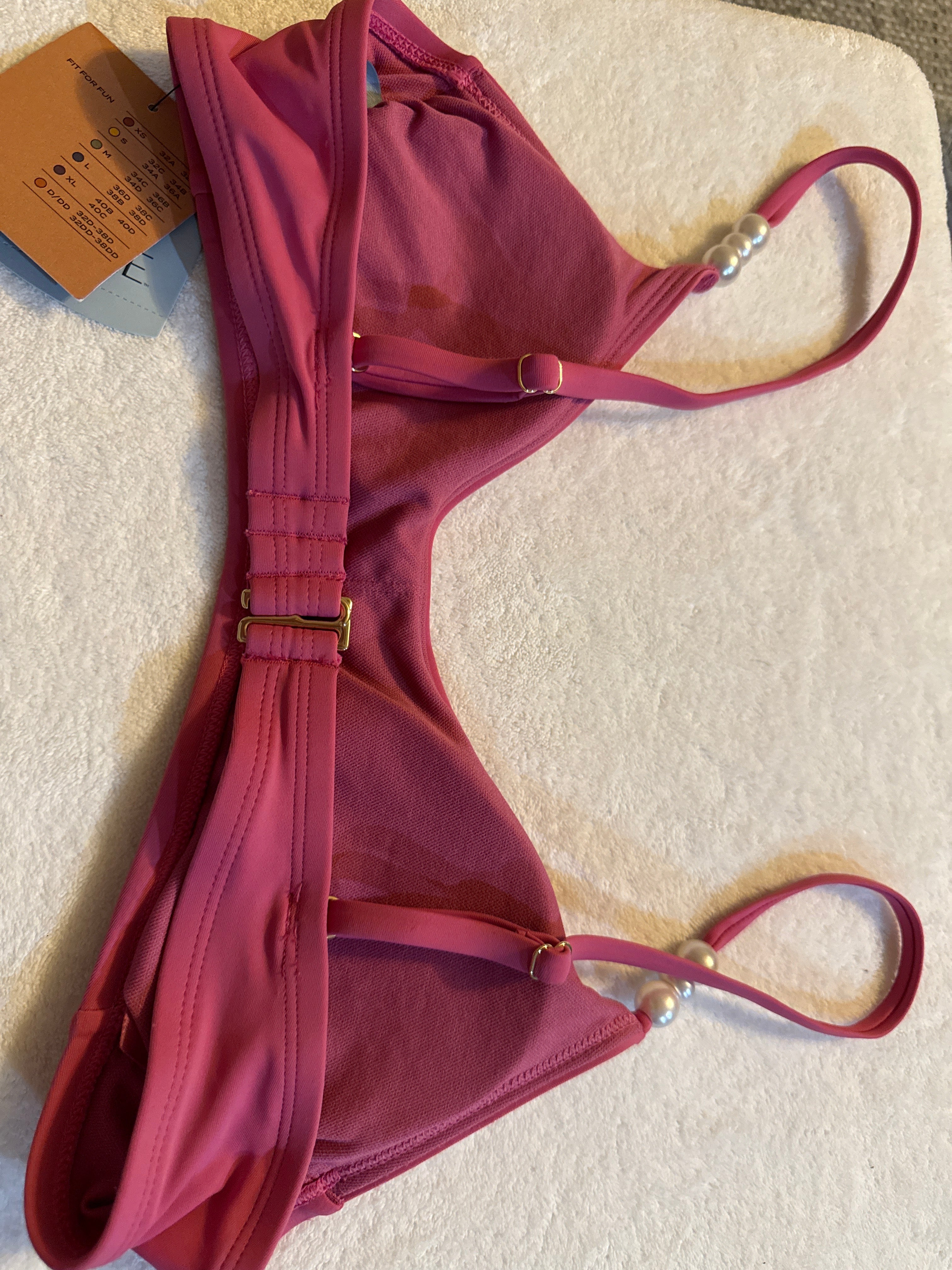 Hot pink bikini top