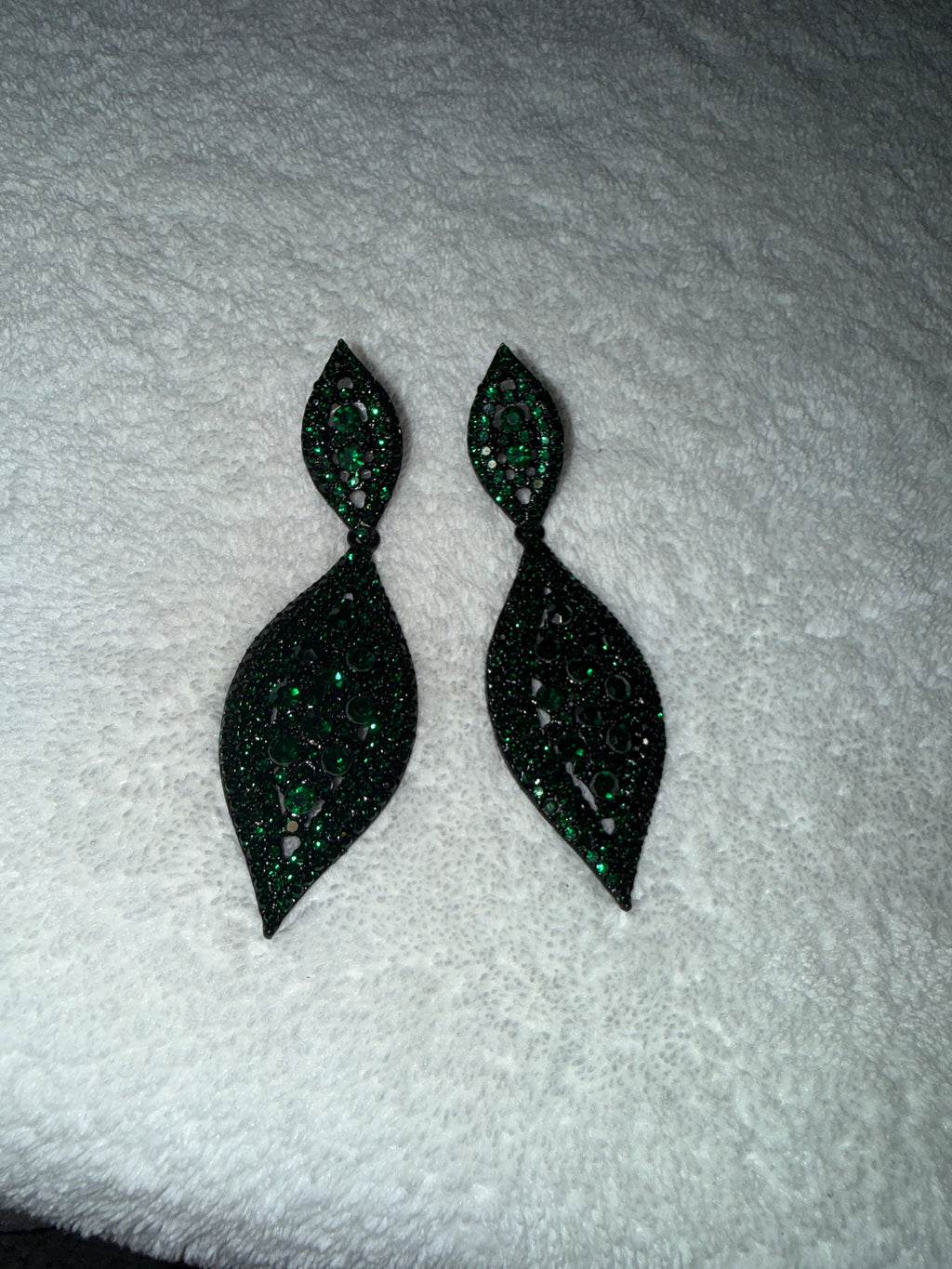 Dark emerald green Earrings