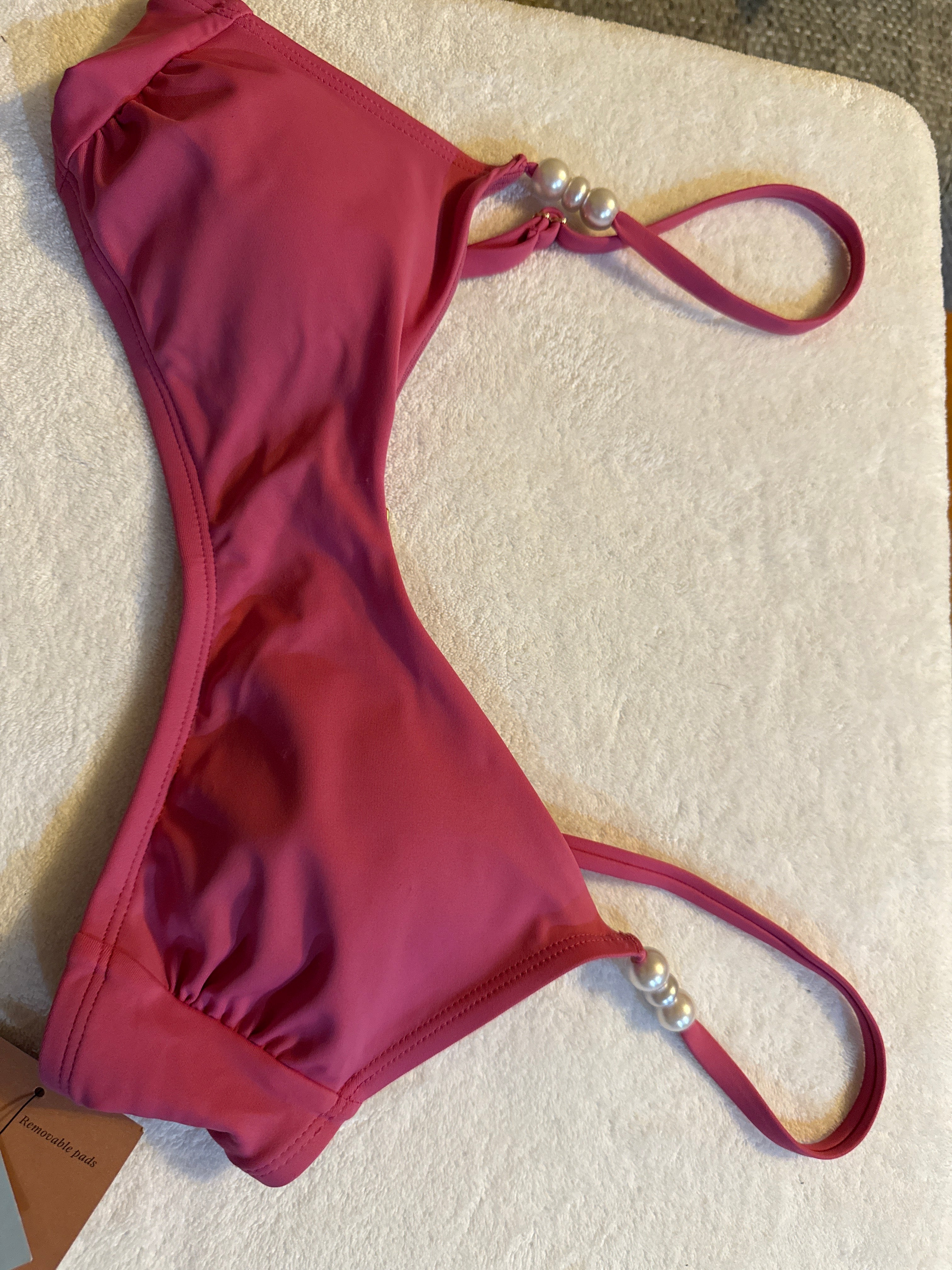 Hot pink bikini top
