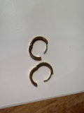 Gold earrings