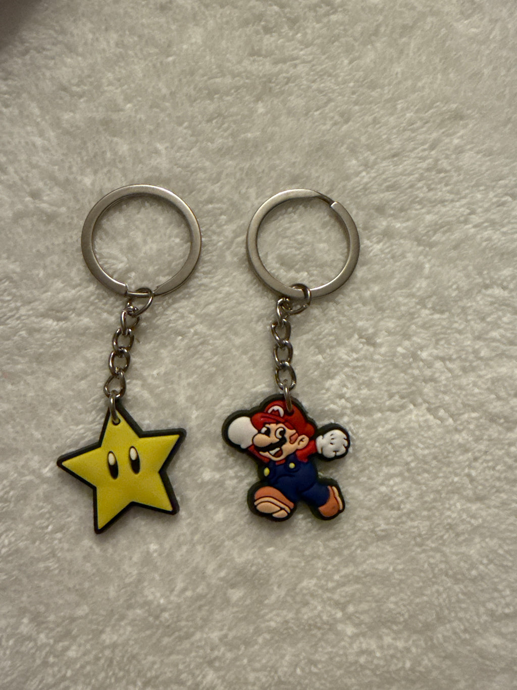 Mario, Star,goomba & yoshi keychains