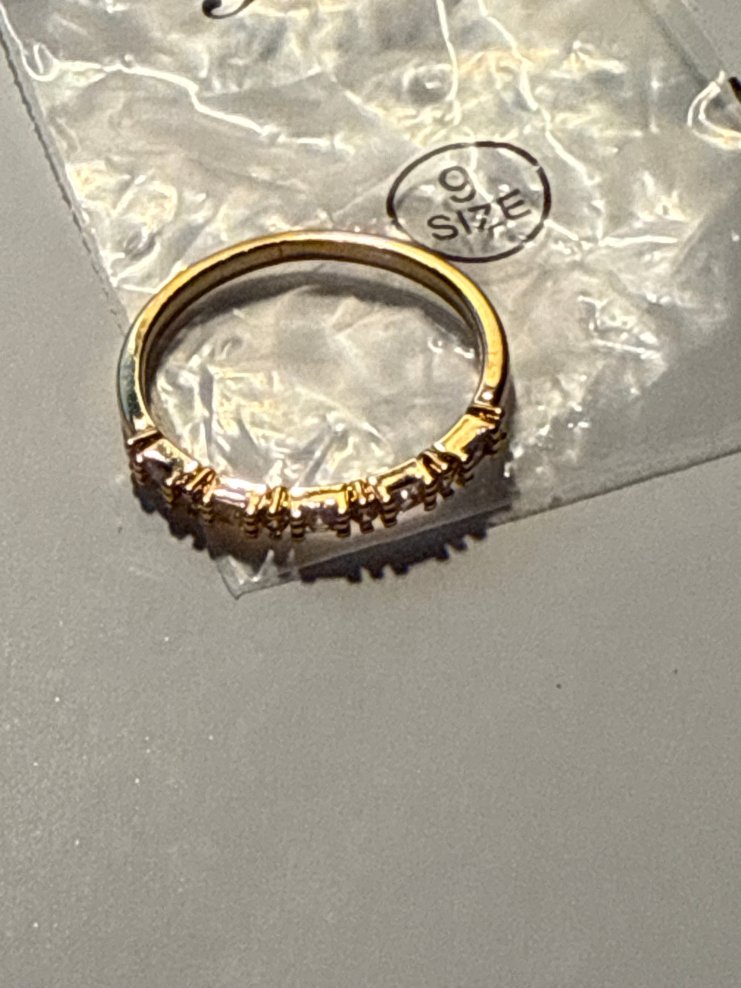 Size 9 gold ring