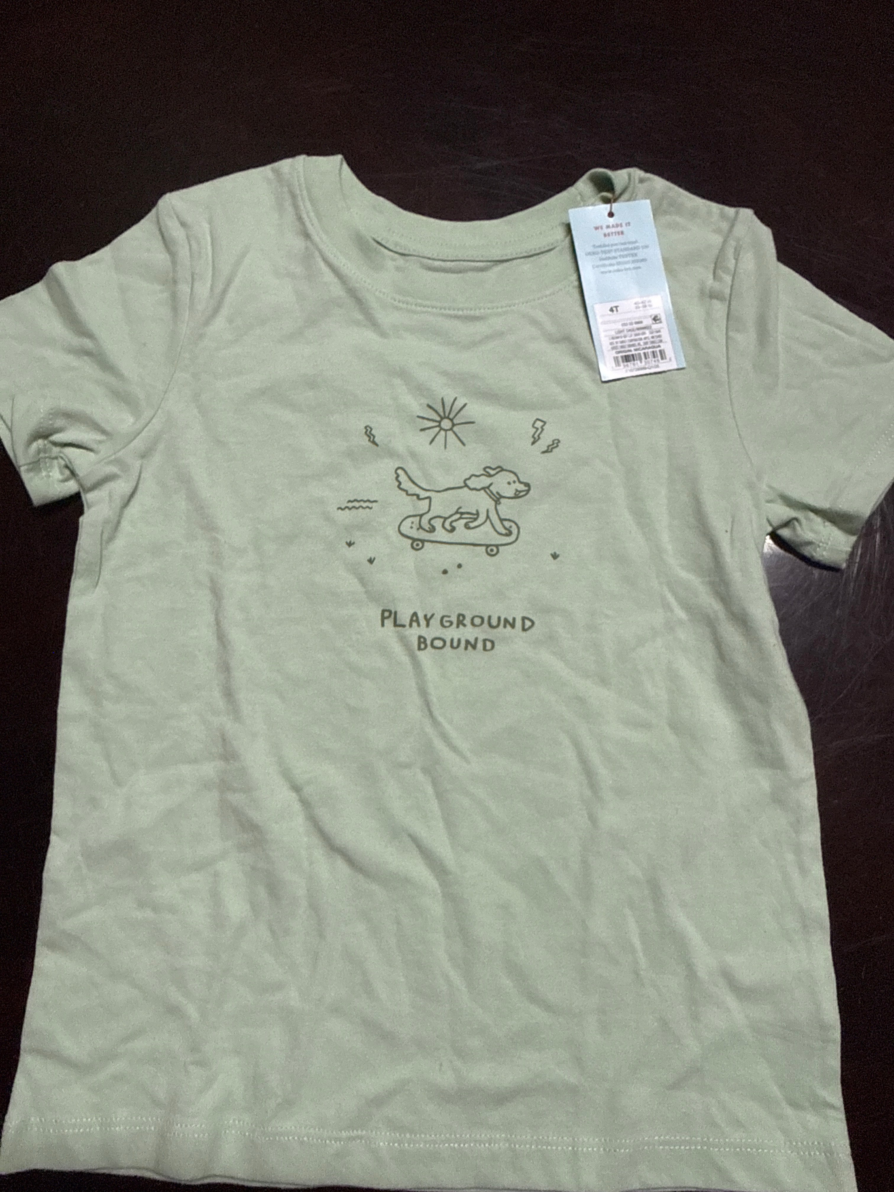 4T “Playground bound” shirt